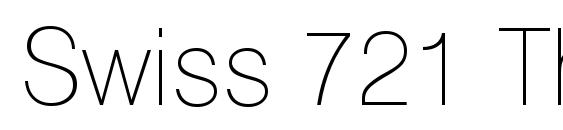Swiss 721 Thin BT Font