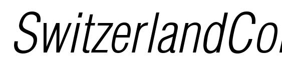 SwitzerlandCondLight Italic Font