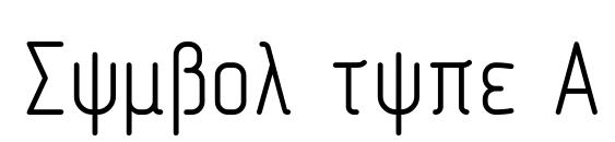 Symbol type A Font