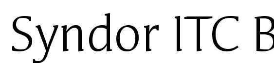 Syndor ITC Book font, free Syndor ITC Book font, preview Syndor ITC Book font