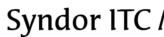 Syndor ITC Medium Font