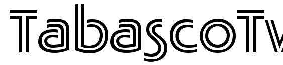 TabascoTwin Regular font, free TabascoTwin Regular font, preview TabascoTwin Regular font
