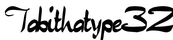 Tabithatype32 regular font, free Tabithatype32 regular font, preview Tabithatype32 regular font