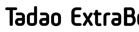 Шрифт Tadao ExtraBold
