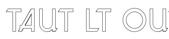 Taut LT Outline font, free Taut LT Outline font, preview Taut LT Outline font