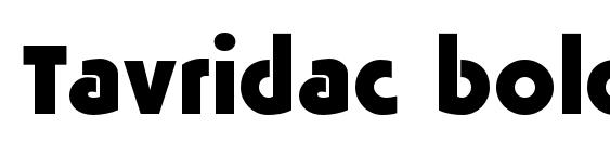 Tavridac bold Font