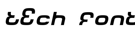 Tech font italic Font
