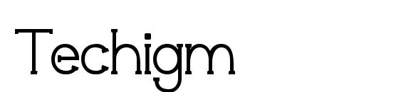 Techigm font, free Techigm font, preview Techigm font