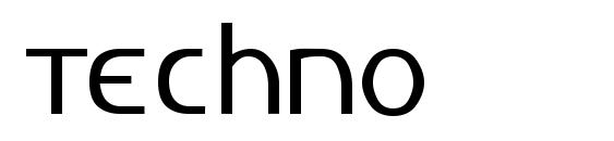 Techno font, free Techno font, preview Techno font