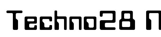 Techno28 Normal Font