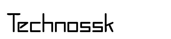 Technossk font, free Technossk font, preview Technossk font