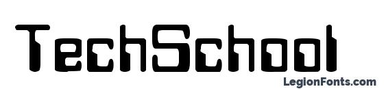 TechSchool font, free TechSchool font, preview TechSchool font