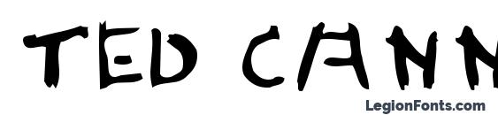 Ted Cannon font, free Ted Cannon font, preview Ted Cannon font
