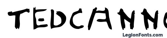 Tedcanno font, free Tedcanno font, preview Tedcanno font