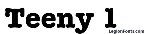 Teeny 1 font, free Teeny 1 font, preview Teeny 1 font