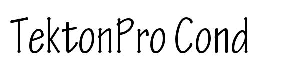TektonPro Cond font, free TektonPro Cond font, preview TektonPro Cond font