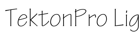 TektonPro Light font, free TektonPro Light font, preview TektonPro Light font