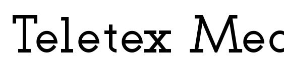 Teletex Medium Font