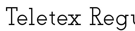 Teletex Regular Font