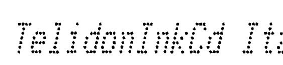 TelidonInkCd Italic Font