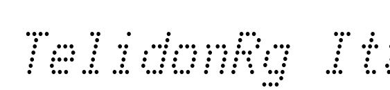 TelidonRg Italic Font
