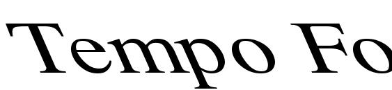 Шрифт Tempo Font Wd Extreme Lefti