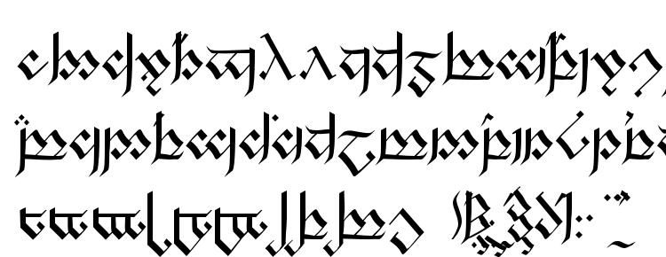 glyphs Tengwandagothic font, сharacters Tengwandagothic font, symbols Tengwandagothic font, character map Tengwandagothic font, preview Tengwandagothic font, abc Tengwandagothic font, Tengwandagothic font