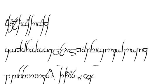 tengwar handwriting