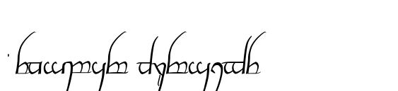 шрифт Tengwar cursive, бесплатный шрифт Tengwar cursive, предварительный просмотр шрифта Tengwar cursive