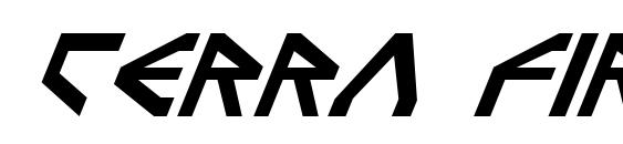 Шрифт Terra Firma Italic