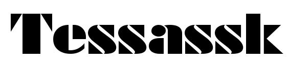 Tessassk font, free Tessassk font, preview Tessassk font
