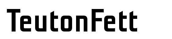 TeutonFett font, free TeutonFett font, preview TeutonFett font