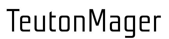 TeutonMager Font