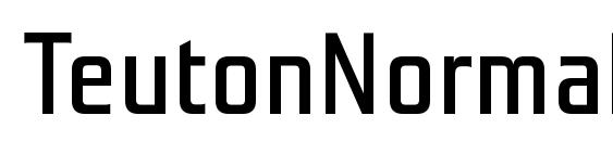 TeutonNormal font, free TeutonNormal font, preview TeutonNormal font