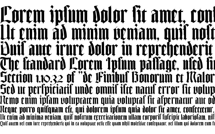 specimens TexturGotisch LT DFR font, sample TexturGotisch LT DFR font, an example of writing TexturGotisch LT DFR font, review TexturGotisch LT DFR font, preview TexturGotisch LT DFR font, TexturGotisch LT DFR font