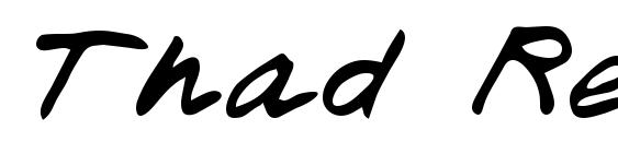 Thad Regular font, free Thad Regular font, preview Thad Regular font