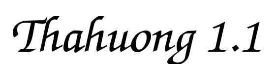 Thahuong 1.1 font, free Thahuong 1.1 font, preview Thahuong 1.1 font