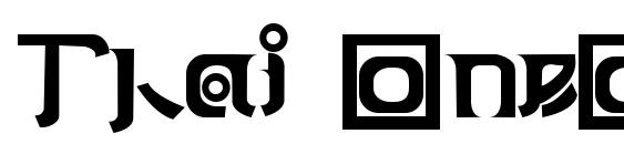 Thai OneOn font, free Thai OneOn font, preview Thai OneOn font