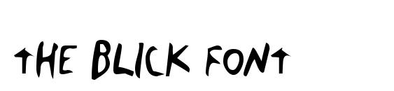 The Blick Font Font