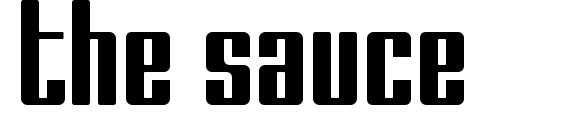 The sauce font, free The sauce font, preview The sauce font