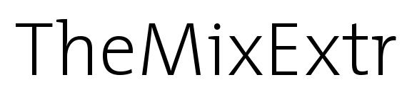 TheMixExtraLight Plain Font