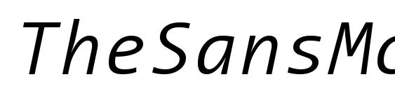 TheSansMono SemiLightItalic Font
