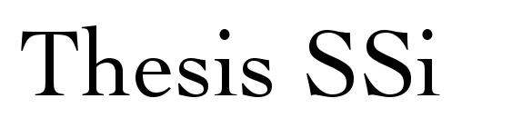 Thesis SSi font, free Thesis SSi font, preview Thesis SSi font