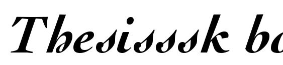 Thesisssk bold italic Font