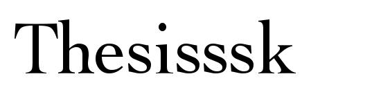 Thesisssk font, free Thesisssk font, preview Thesisssk font