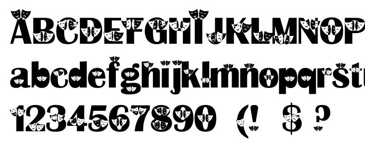 glyphs Thespian font, сharacters Thespian font, symbols Thespian font, character map Thespian font, preview Thespian font, abc Thespian font, Thespian font
