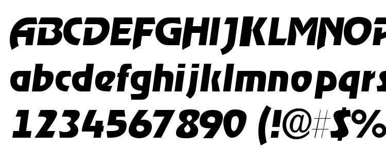 глифы шрифта Thimbassk italic, символы шрифта Thimbassk italic, символьная карта шрифта Thimbassk italic, предварительный просмотр шрифта Thimbassk italic, алфавит шрифта Thimbassk italic, шрифт Thimbassk italic