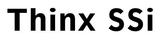 Thinx SSi Bold font, free Thinx SSi Bold font, preview Thinx SSi Bold font