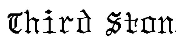 Third Stone Bold Font