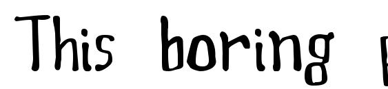 This boring party Font